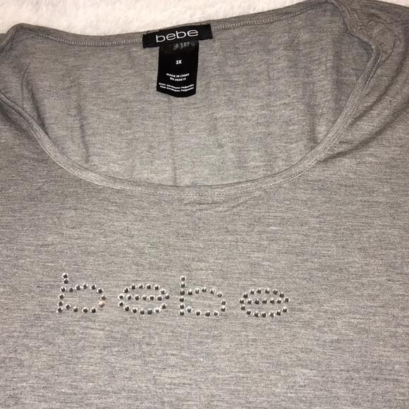 Bundle 4 New Bebe bling tops sz.3x - Picture 4 of 8